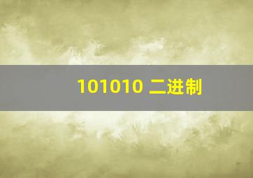 101010 二进制